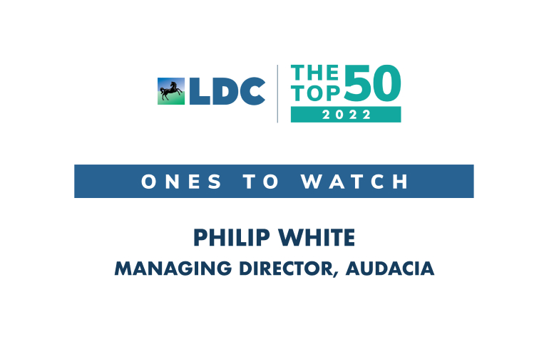 Philip White named one to watch in the LDC top 50 most ambitious business leaders programme