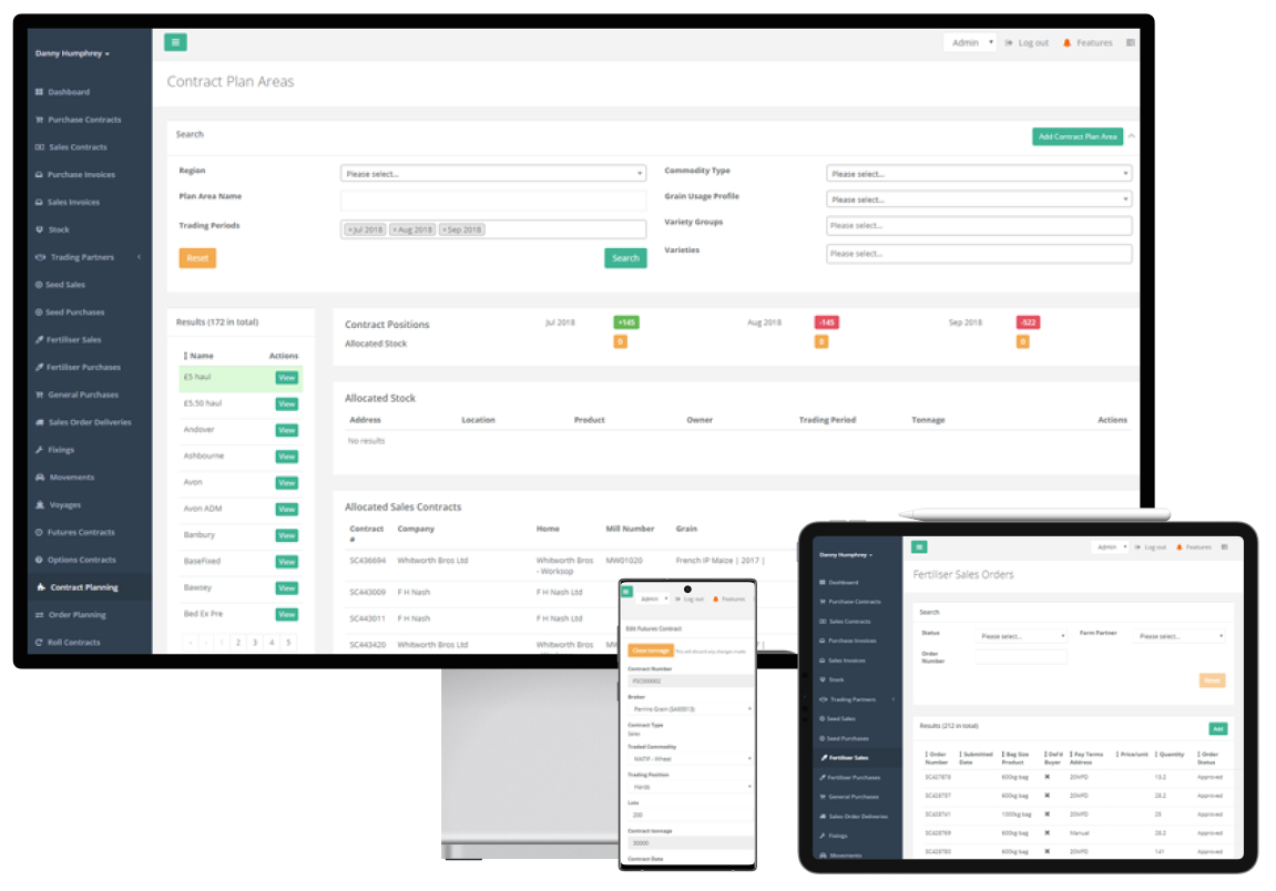 ADM software development project screens ADM software development project screens